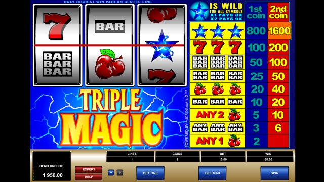 Игровой автомат Triple Magic 2