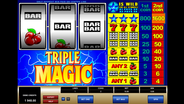 Игровой автомат Triple Magic 3